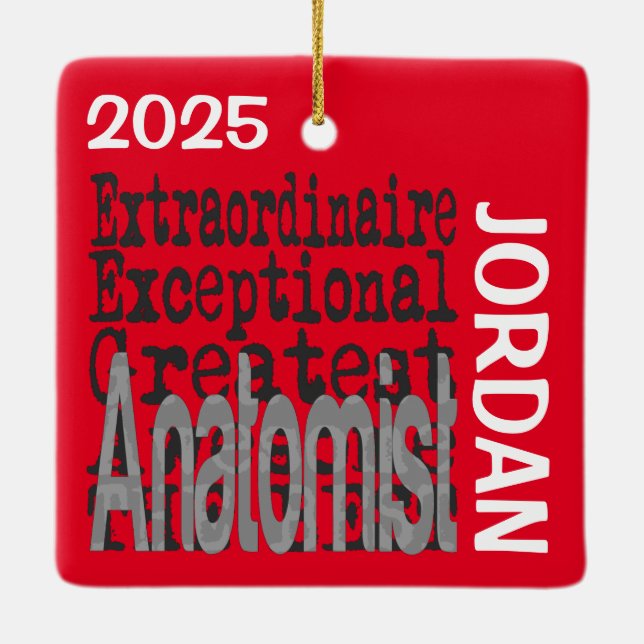Anatomist Extraordinaire-ANPASSNINGSBAR Julgransprydnad Keramik (Baksida)