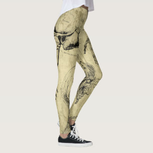 Anatomitryckta Leggings