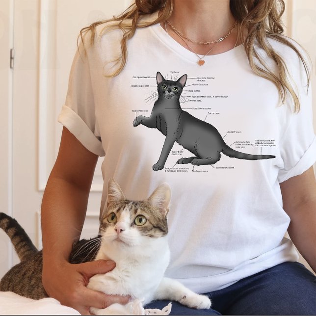 Anatomy Cat Funny T Shirt (Skapare uppladdad)