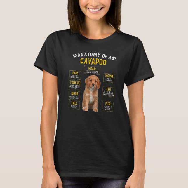Anatomy Cavapoo for Women Manar T Shirt (Framsida)