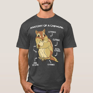 Anatomy Cute Chipmunk T Shirt