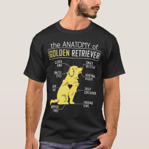 Anatomy Golden Retriever T Shirt