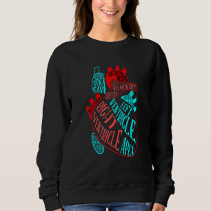Anatomy Heart Aorta Doktor Nurse Kardiolog Card T Shirt