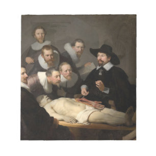 Anatomy Lesson Dr Nicolaes Tulp Rembrandt Anteckningsblock