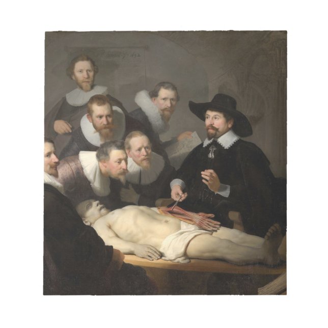 Anatomy Lesson Dr Nicolaes Tulp Rembrandt Anteckningsblock (Framsida)