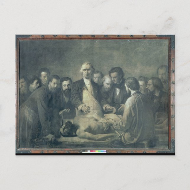 Anatomy Lesson från Doktor Velpeau Vykort (Framsida)