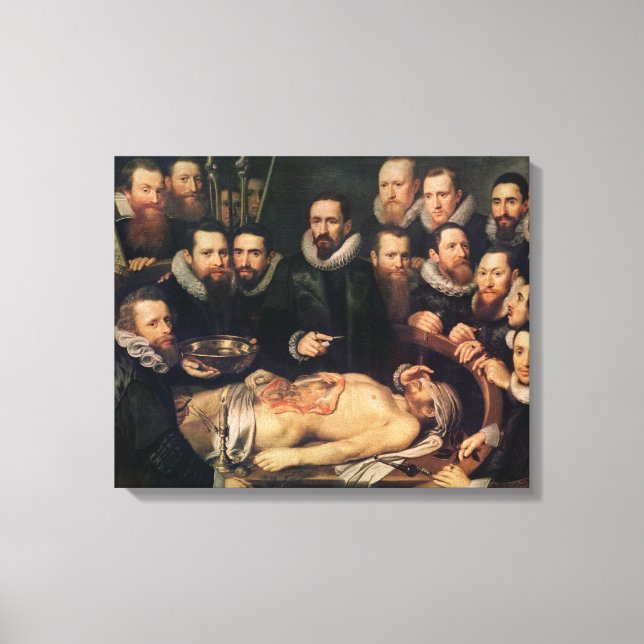 Anatomy Lesson från Doktor Willem van der Canvastryck (Framsida)