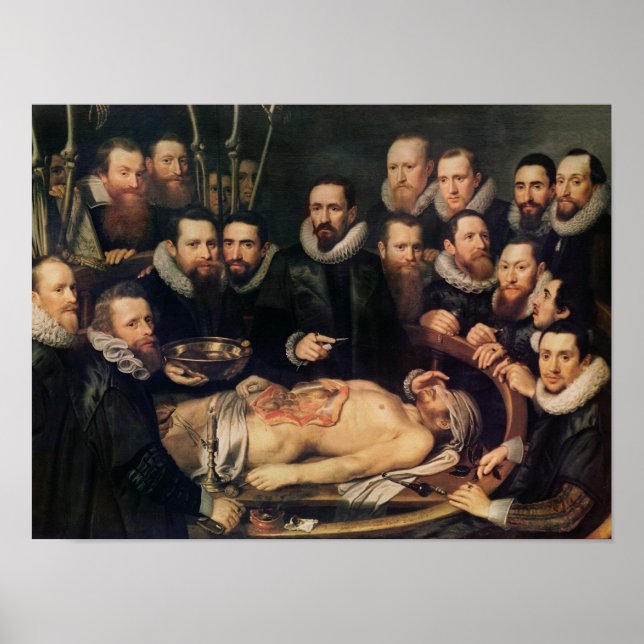Anatomy Lesson från Doktor Willem van der Poster (Framsidan)