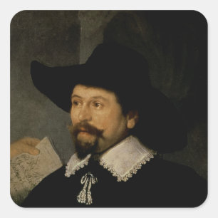 Anatomy Lesson of Dr Nicolaes Tulp, 1632 2 Fyrkantigt Klistermärke