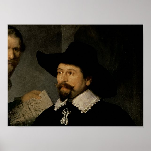 Anatomy Lesson of Dr Nicolaes Tulp, 1632 Poster (Framsidan)