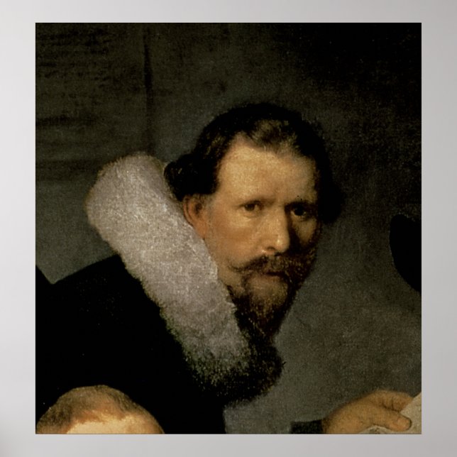 Anatomy Lesson of Dr Nicolaes Tulp, 1632 Poster (Framsidan)