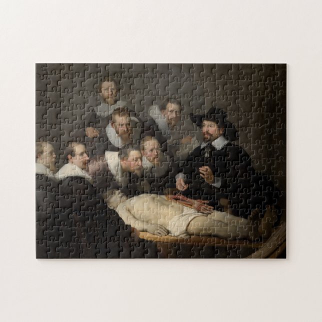 Anatomy Lesson of Dr Tulp by Rembrandt Pussel (Horisontell)