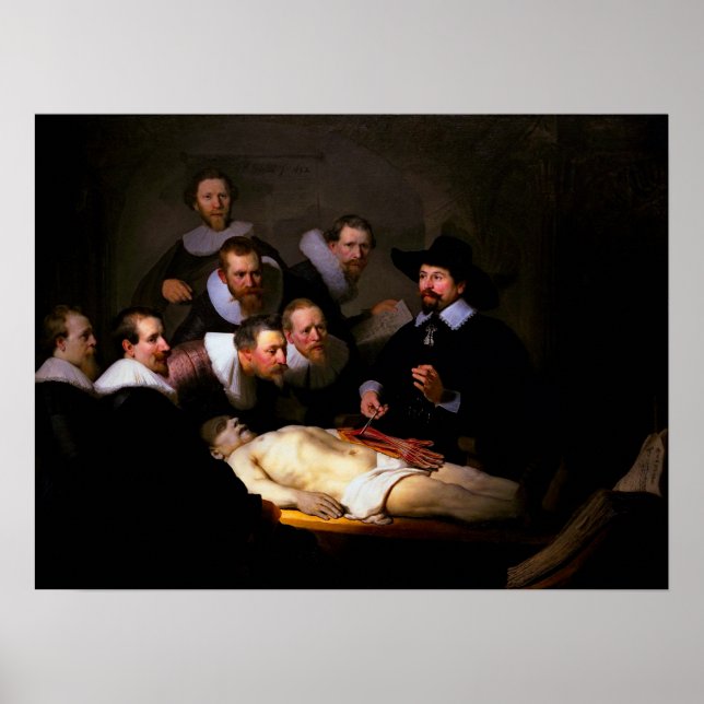 ANATOMY LESSON - REMBRANDT - 1632 POSTER (Framsidan)