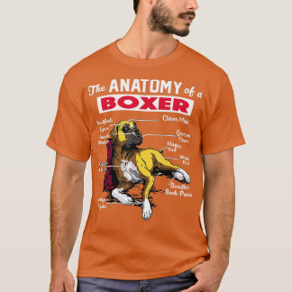 Anatomy of a Boxer Dog  - Funny  for Boxer lover  T Shirt