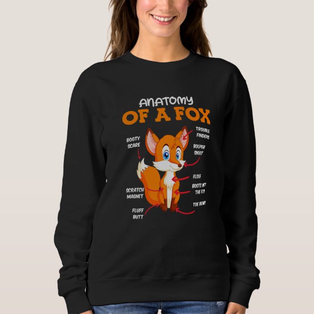 Anatomy of a fox children t shirt (Framsida)