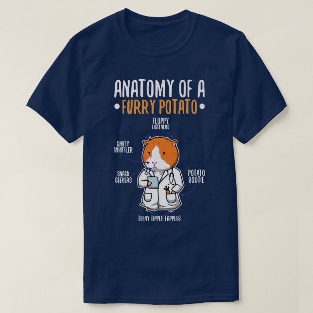 Anatomy Of A Furry Potato 8 T Shirt (Design framsida)