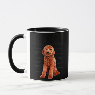 Anatomy Of A Goldendoodle Funny Cute Dog Doodle Mugg