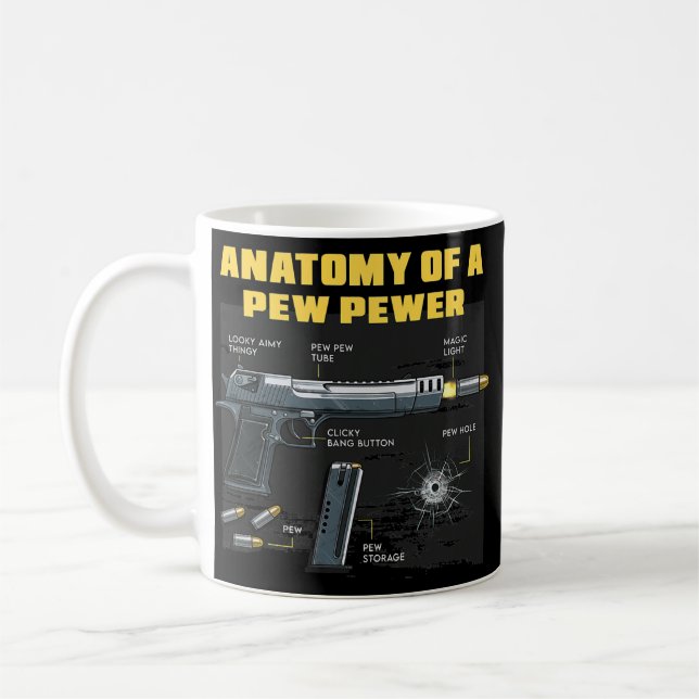 Anatomy Of A Pew Pewer Hunt Hunters Deer Hunting  Kaffemugg (Vänster)