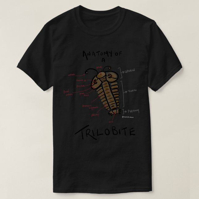 Anatomy of a Trilobite T Shirt (Design framsida)