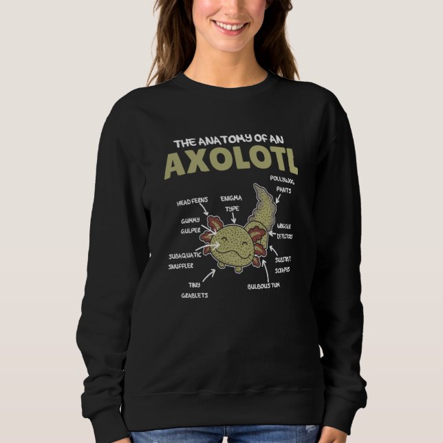 Anatomy Of an Axolotl Sweet Axolotl Explanation  5 T Shirt (Framsida)