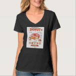 Anatomy of Donut Retro Japanese Food Aesthetic  T Shirt<br><div class="desc">This playful “Anatomy of a Donut” design breaks down everyone’s favorite sweet treat in a fun and creative way. Featuring labeled elements like frosting, sprinkles, and soft interior, it’s perfect for donut lovers, bakers, and food enthusiasts. The vintage-style illustration adds charm while celebrating the delicious details that make donuts irresistible....</div>