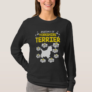 Anatomy of Yorkshire Terrier Hund T Shirt