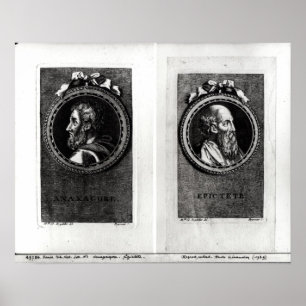 Anaxagorus och Epictetus Poster
