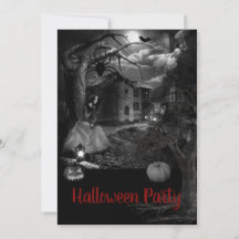 Anbjudan till den gamla gruppen Halloween fest