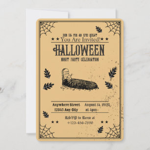 Anbjudan till Halloween fest på scoky-grav Inbjudningar