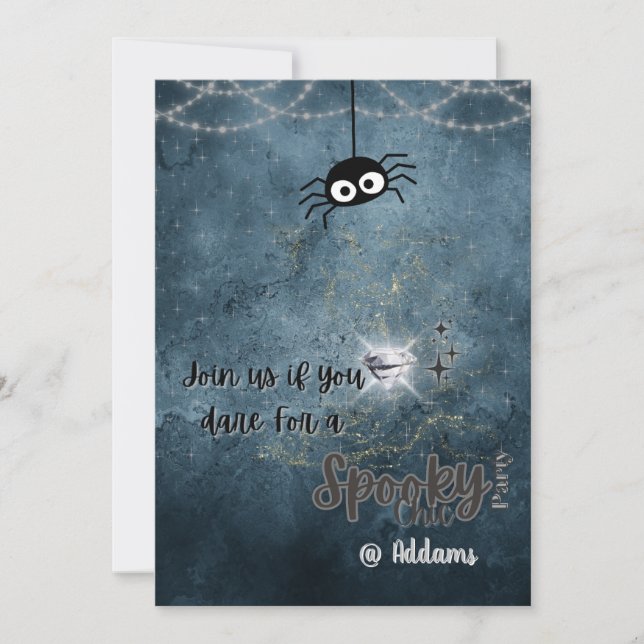 Anbjudan till Halloween fest till Spooky Chic Inbjudningar (Framsida)