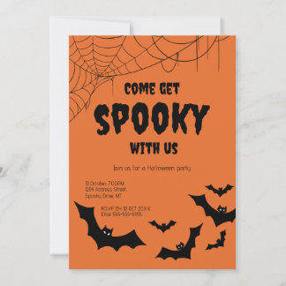 Anbjudan till Halloween fest till Spooky Vuxen Inbjudningar