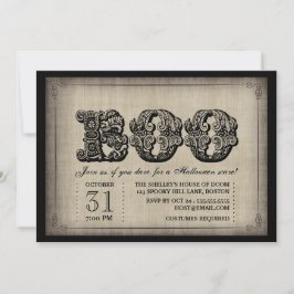 Anbjudan till Spooky BOO Gothic Halloween fest Inbjudningar