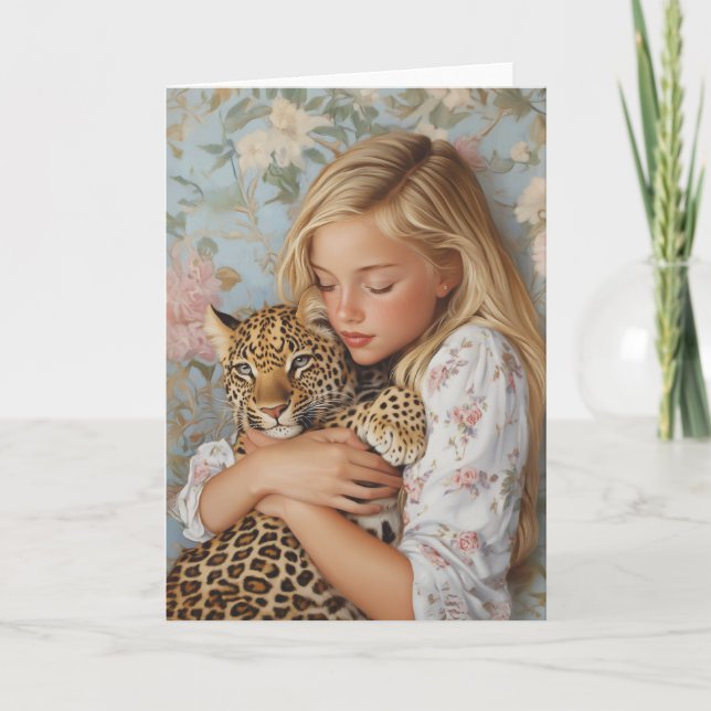 Anbud Embrace med Leopard Kort (Framsida)