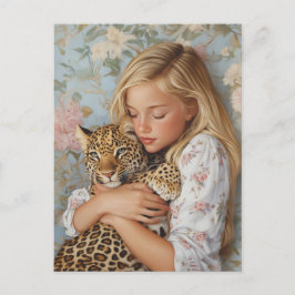 Anbud Embrace med Leopard Vykort