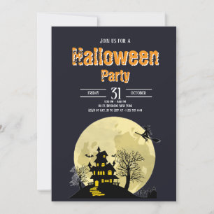 Anbud från partiet Spooky Happy halloween Costume Inbjudningar