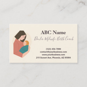 Anbud: Håll modern Doula & Birth Coach Visitkort