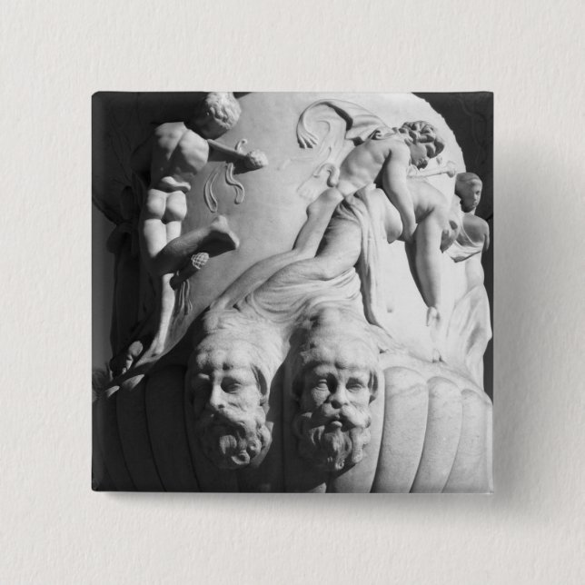 Anbud knäppas den grafiska klassiska urnen klämmer knapp (Framsida)