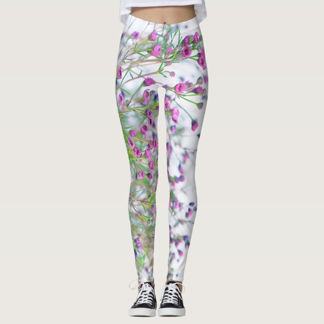 Anbudsblommor Leggings (Framsida)