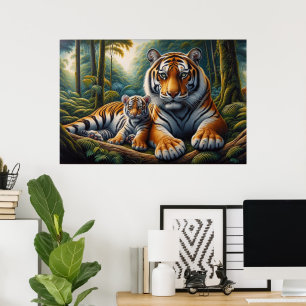 Anbudsgivare för tillfället vid naturmålning poster