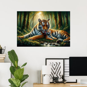 Anbudsgivare för tillfället vid naturmålning poster