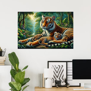 Anbudsgivare för tillfället vid naturmålning poster