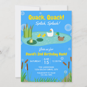 Anbudsinbjudan till Ducky Birthday Inbjudningar