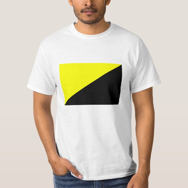 Ancap Anarchocapitalist Flagga T Shirt (Framsida)