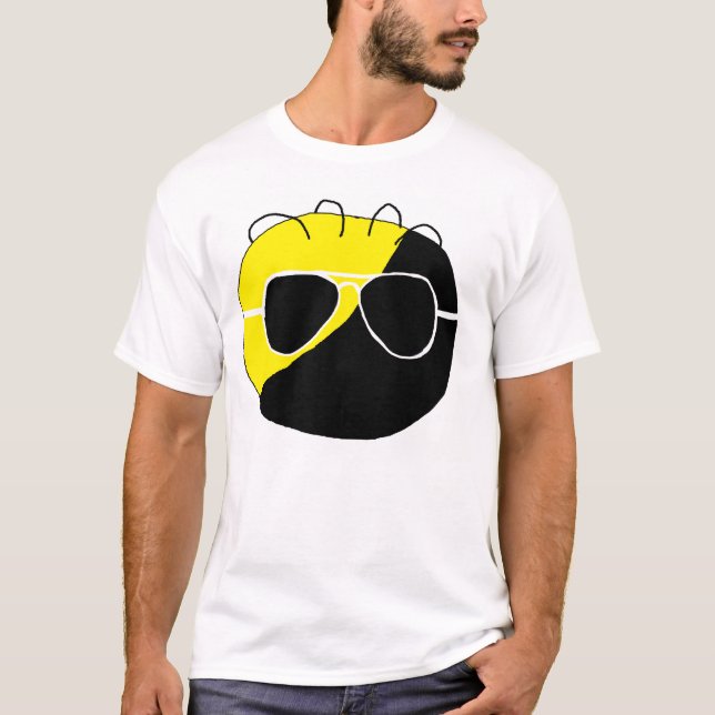 AnCap AnarchyBall T-tröja Tee Shirt (Framsida)