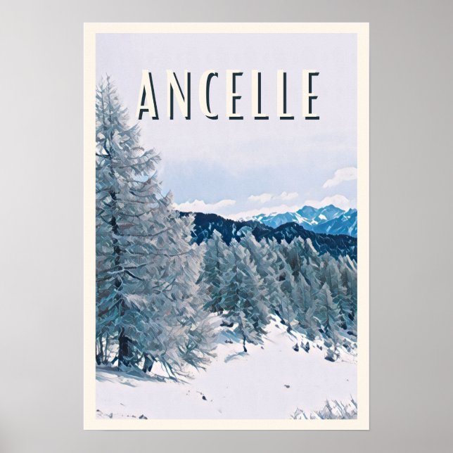 Ancelle Station de ski Poster (Framsidan)