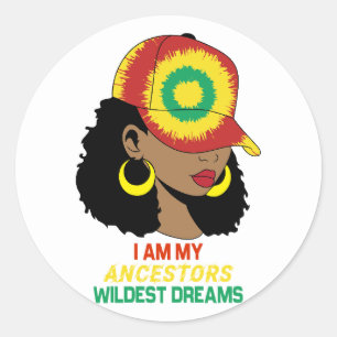 Ancestors Wildest Dreams Black History Month Runt Klistermärke