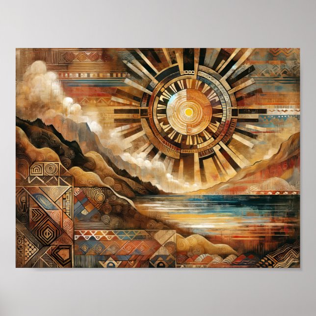 Ancestral Echoes: Filipino Art Tapestry Poster (Framsidan)