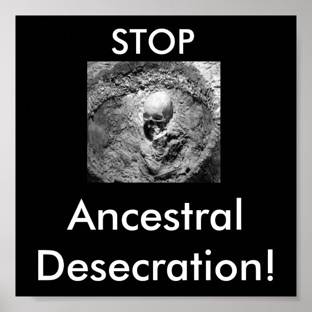 Ancestrala ben, STOP, Ancestral dekreation! Poster (Framsidan)