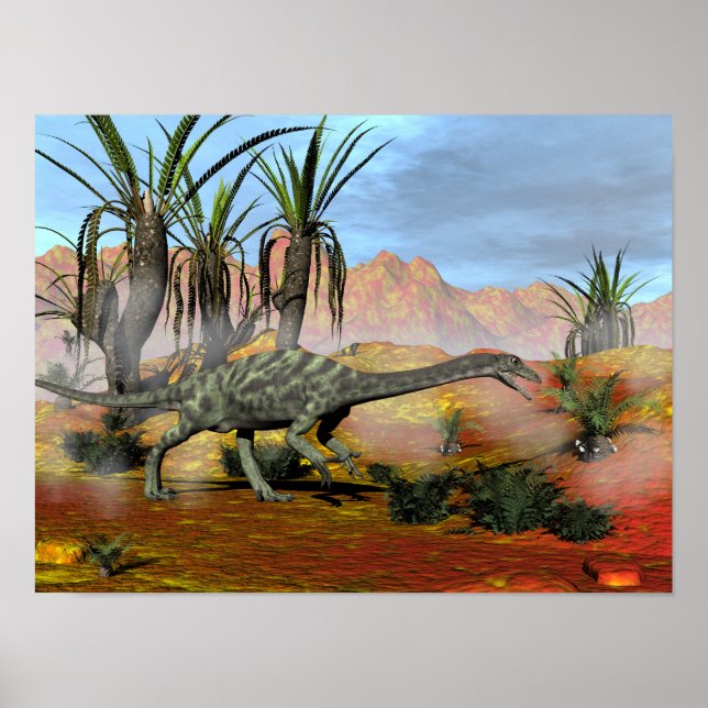 Anchisaurus dinosaurs - 3D-rendering Poster (Framsidan)