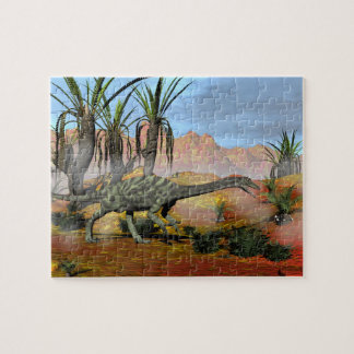 Anchisaurusdinosaurs - 3D framför Pussel